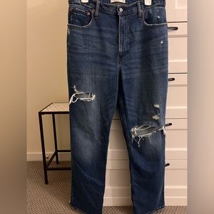 Ankle Straight Ultra High Rise Jeans